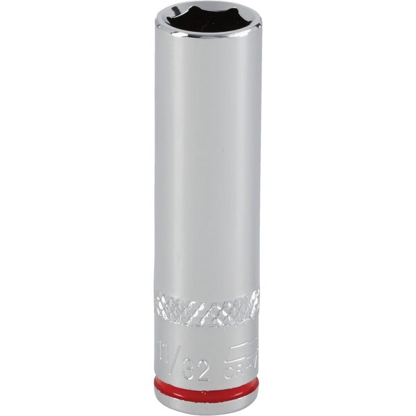 Channellock 1/4 In. Drive 11/32 In. 6-Point Deep Standard Socket 398004 - main